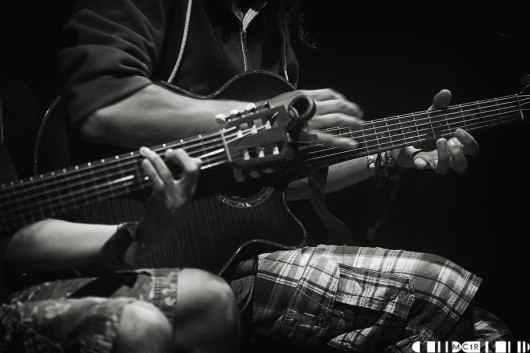 "Topher looking and sounding like James Taylor but generating the intensity of John Lydon (no, seriously) let rip, opening up the guitar with his fellow lepidopteran Neil Mackenzie to good effect."
