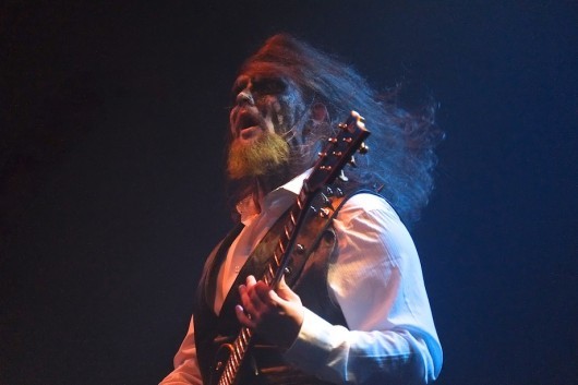 Desecrator playing the Summer Showcase 2013, "who appeared like a possessed demon through the smoky atmospheric “Intro” decked out in corpse paint."