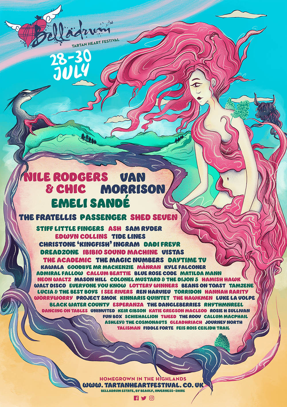 Belladrum 2022 Line Up Poster